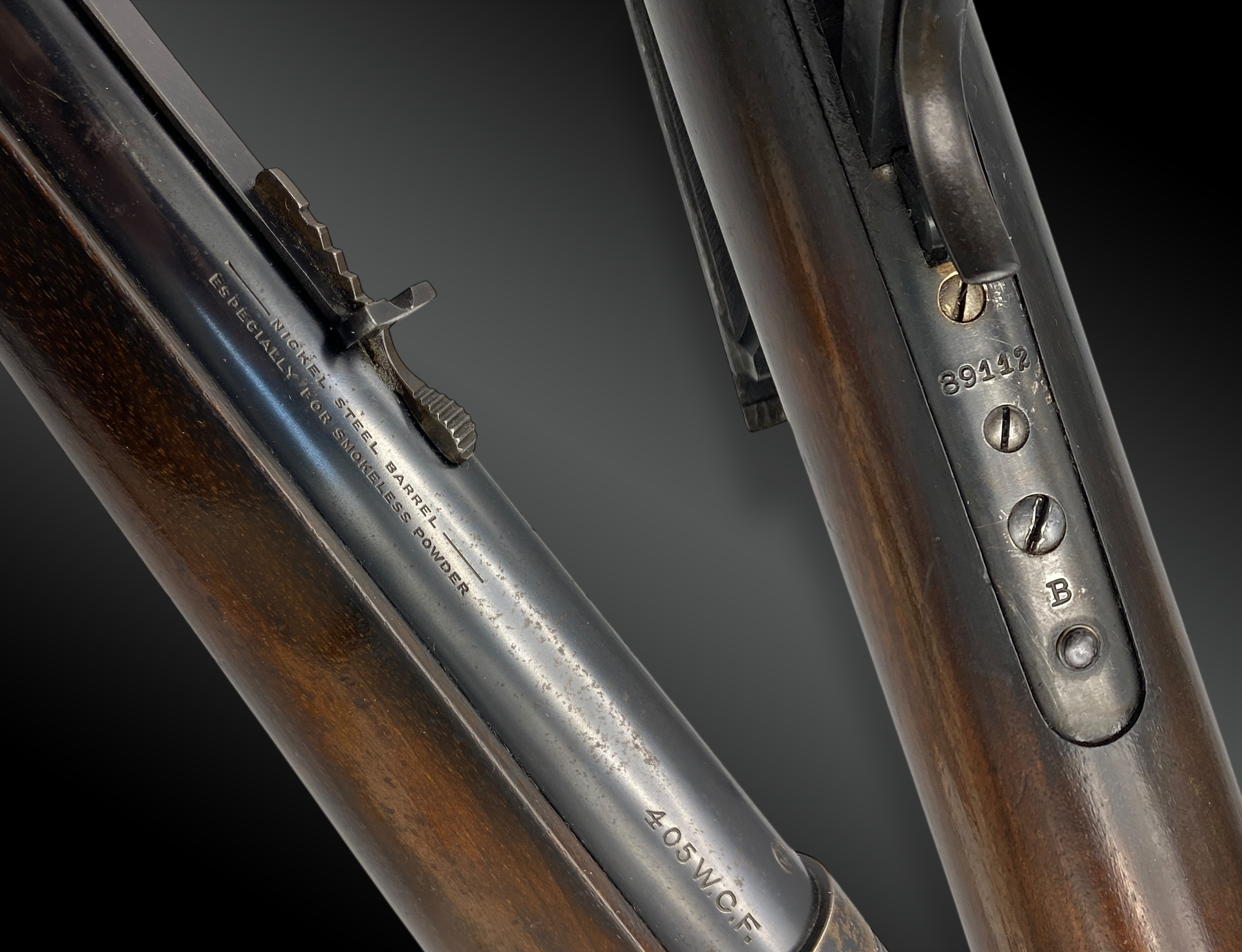 Carabine WINCHESTER modèle 1895, Cal. 405WCF, canon rond, classée